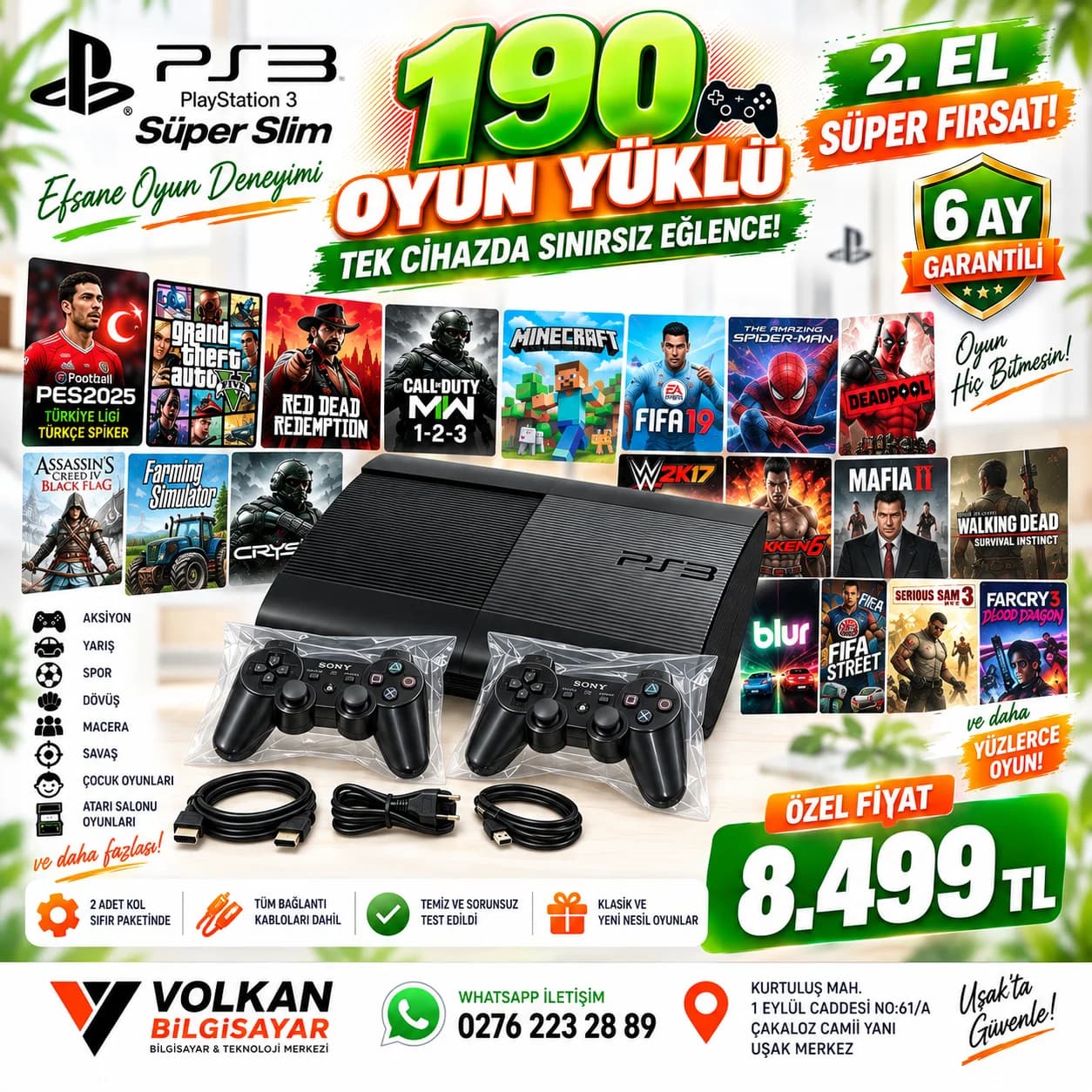 Sony PlayStation 3 Super Slim 500 GB Konsol